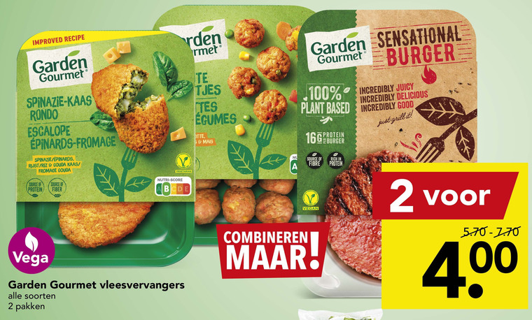 Garden Gourmet   vegetarisch folder aanbieding bij  Deen - details