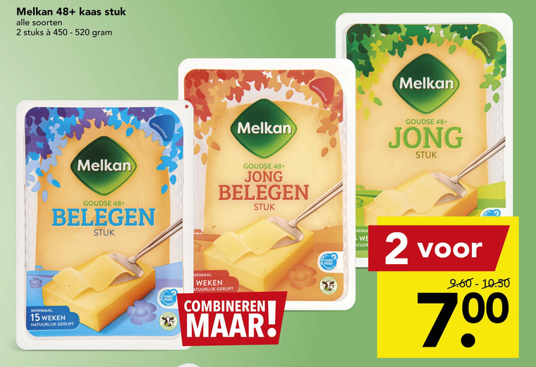 Melkan   kaas folder aanbieding bij  Deen - details