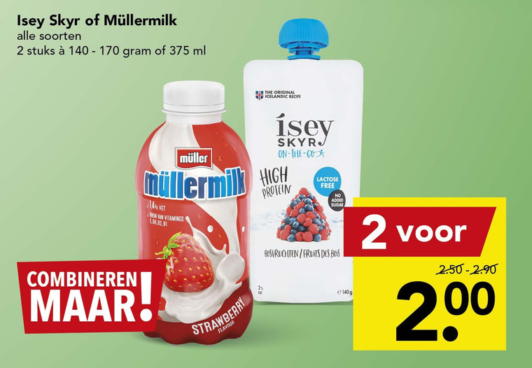 Isey   zuivelsnack, melkdrank folder aanbieding bij  Deen - details