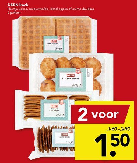 Deen Huismerk   koek, wafels folder aanbieding bij  Deen - details