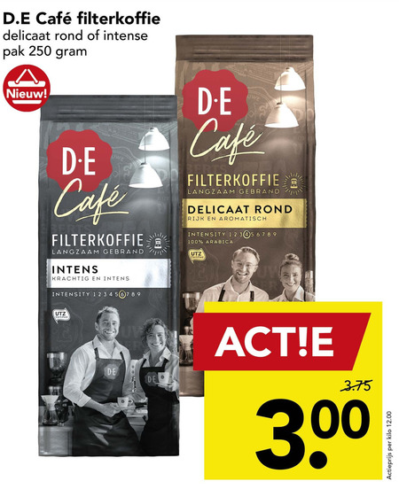 Douwe Egberts   koffie folder aanbieding bij  Deen - details