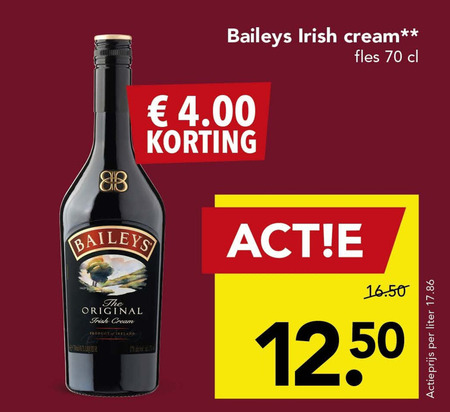 Baileys   likeur folder aanbieding bij  Deen - details