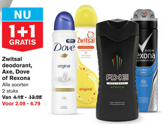 Axe   deodorant folder aanbieding bij  Hoogvliet - details