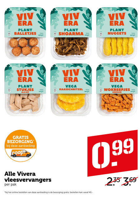 Vivera   vegetarisch folder aanbieding bij  Coop - details