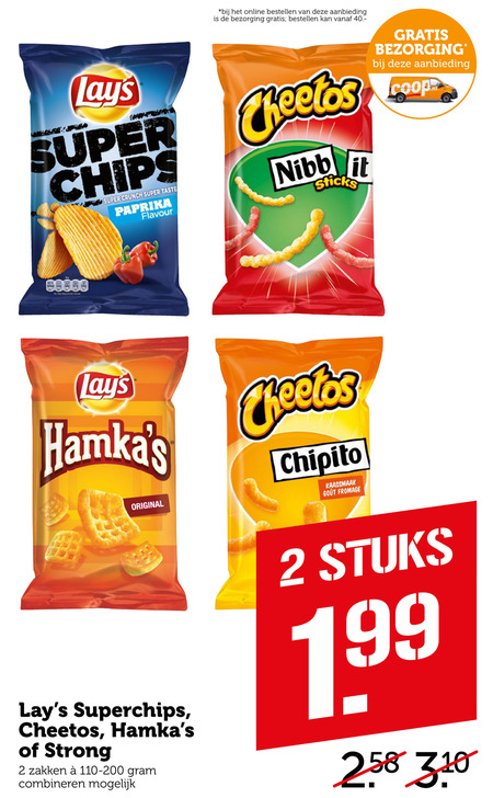 Lays   chips, zoutje folder aanbieding bij  Coop - details