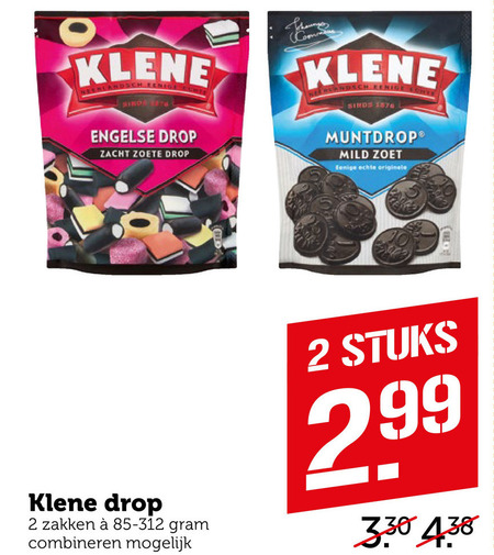 Klene   drop folder aanbieding bij  Coop - details