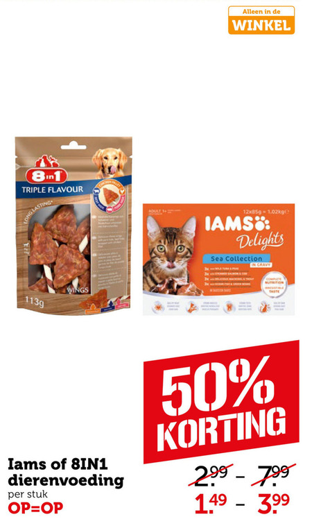 IAMS   kattenvoer folder aanbieding bij  Coop - details