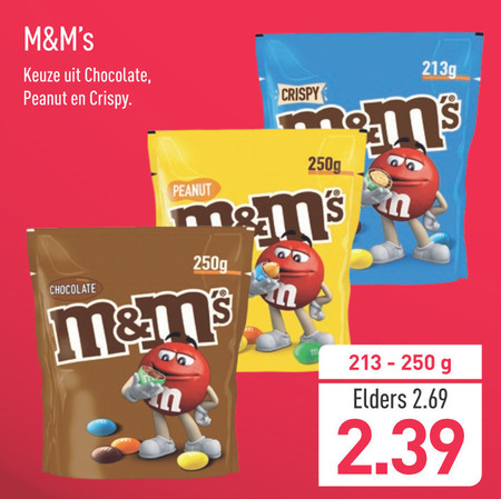 M en Ms   chocolade, chocoladepindas folder aanbieding bij  Aldi - details