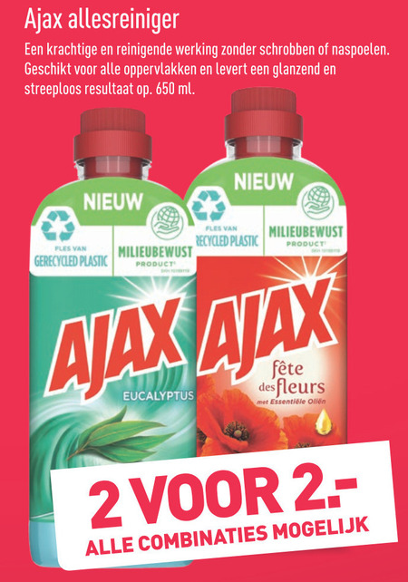 Ajax   allesreiniger folder aanbieding bij  Aldi - details