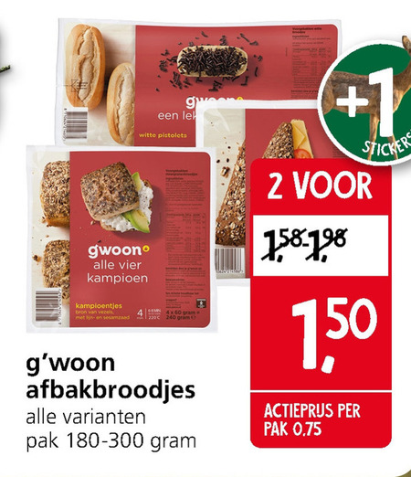 Gwoon   broodjes folder aanbieding bij  Jan Linders - details