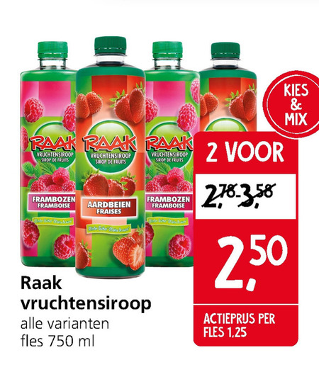 Raak   limonadesiroop folder aanbieding bij  Jan Linders - details