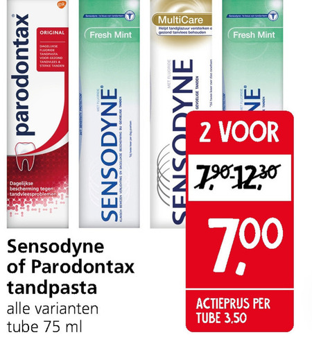 Sensodyne   tandpasta folder aanbieding bij  Jan Linders - details