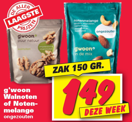 Gwoon   walnoten, noten folder aanbieding bij  Nettorama - details