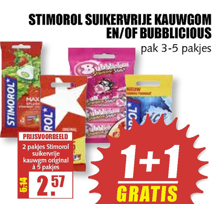 Stimorol   kauwgom folder aanbieding bij  MCD Supermarkt Basis - details