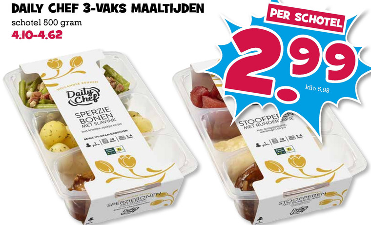 Daily Chef   hollandse kant en klaar maaltijd folder aanbieding bij  Boons Markt - details