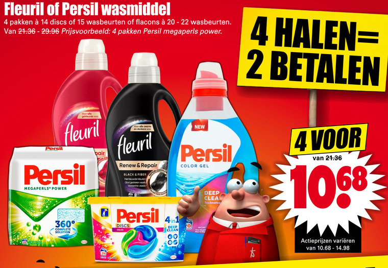 Persil   wasmiddel folder aanbieding bij  Dirk - details