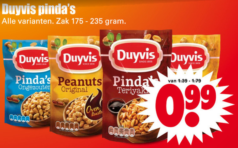 Duyvis   pindas folder aanbieding bij  Dirk - details