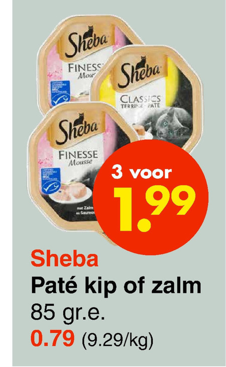 Sheba   kattenvoer folder aanbieding bij  Wibra - details