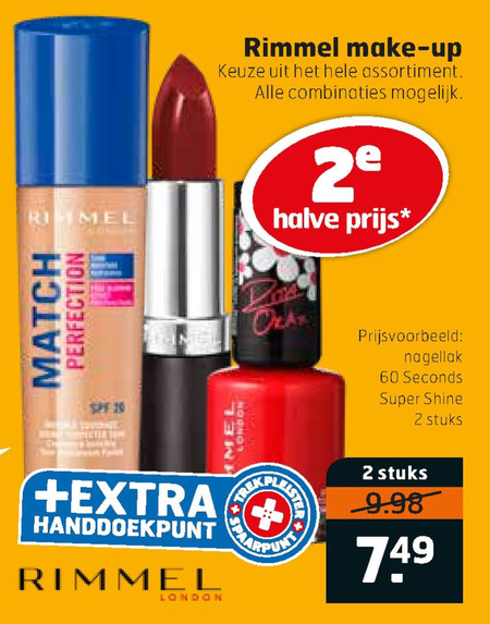 Rimmel   cosmetica, nagellak folder aanbieding bij  Trekpleister - details