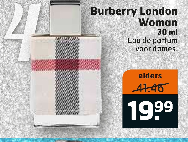 diagonaal zo Alabama Burberry eau de parfum folder aanbieding bij Trekpleister - details