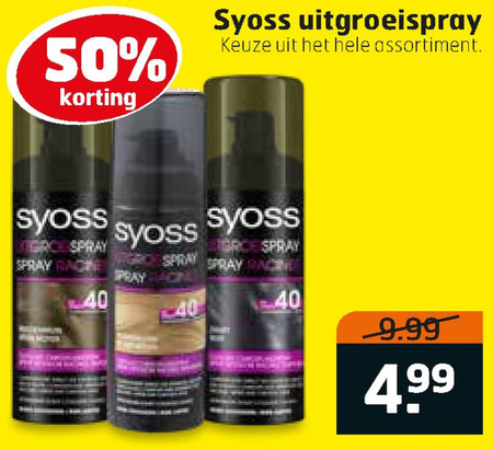 Syoss   haarkleuring folder aanbieding bij  Trekpleister - details