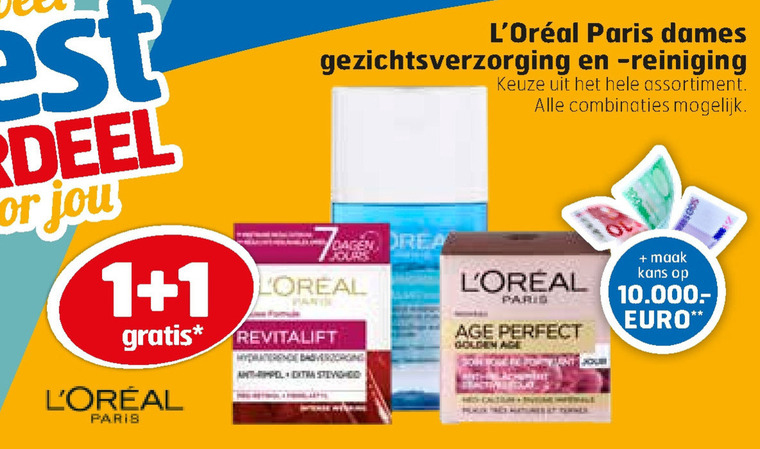 L Oreal   gezichtsreiniging, gezichtsverzorging folder aanbieding bij  Trekpleister - details