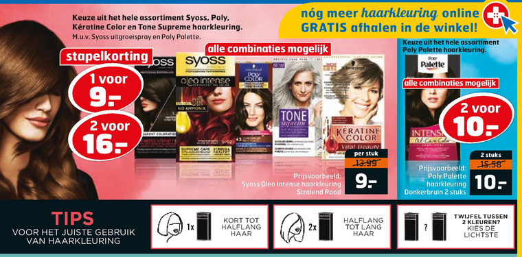 Syoss   haarkleuring folder aanbieding bij  Trekpleister - details