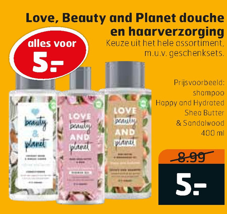 Love beauty and planet   conditioner, haarverzorging folder aanbieding bij  Trekpleister - details