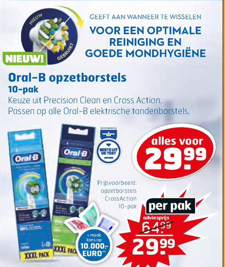 Braun Oral-B   opzetborstel folder aanbieding bij  Trekpleister - details