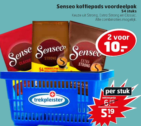 Douwe Egberts Senseo   koffiepad folder aanbieding bij  Trekpleister - details