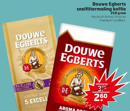 Douwe Egberts   koffie folder aanbieding bij  Trekpleister - details