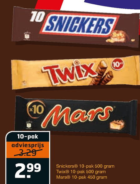 Mars   chocoladereep folder aanbieding bij  Trekpleister - details