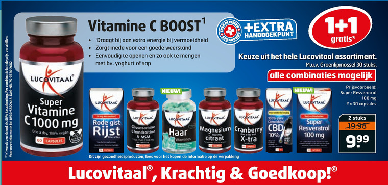 Lucovitaal   voedingssupplement folder aanbieding bij  Trekpleister - details