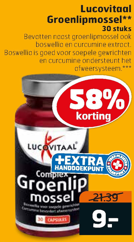 Lucovitaal   voedingssupplement folder aanbieding bij  Trekpleister - details