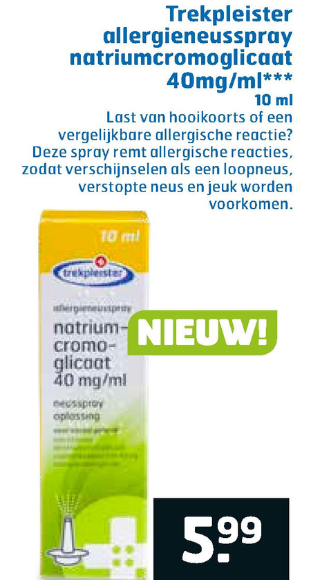 Trekpleister Huismerk   neusspray folder aanbieding bij  Trekpleister - details