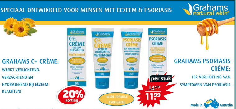 Grahams   huidirritatie folder aanbieding bij  Trekpleister - details