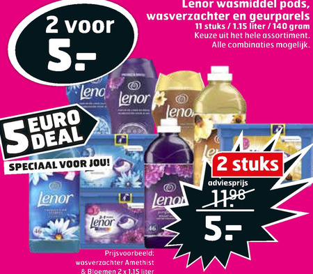 Lenor   wasmiddel, wasverzachter folder aanbieding bij  Trekpleister - details