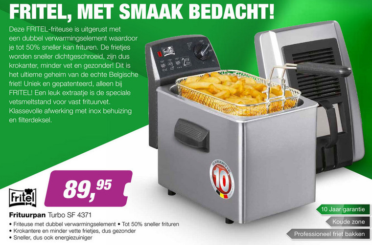 Fritel   friteuse folder aanbieding bij  EP Electronic Partner - details