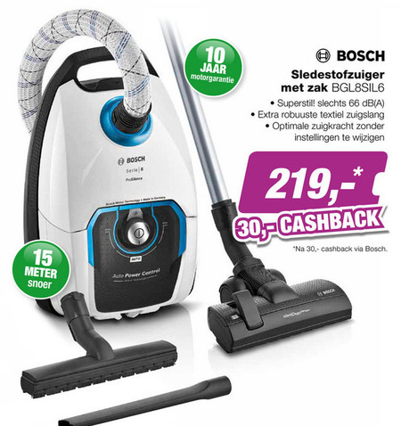 Bosch stofzuiger folder aanbieding bij EP Electronic Partner -