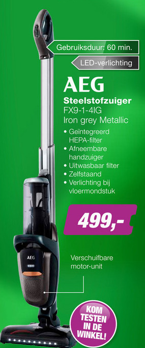 AEG   steelstofzuiger folder aanbieding bij  EP Electronic Partner - details