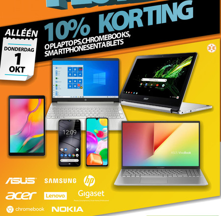 Alle merken   tablet, simlock vrije mobieltje folder aanbieding bij  Expert - details