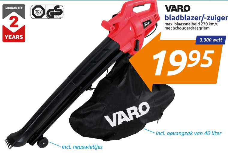 Varo   bladblazer folder aanbieding bij  Action - details