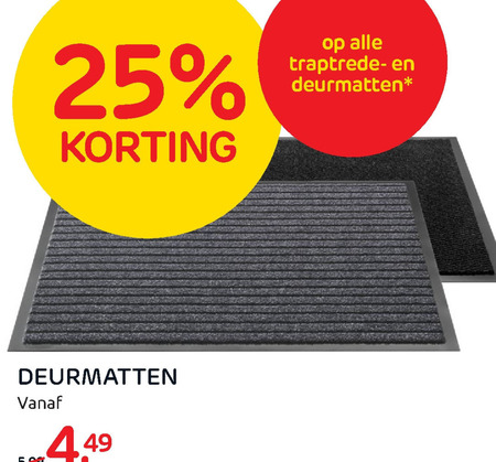 Percentage Skiën binnen traptredemat, deurmat folder aanbieding bij Praxis - details