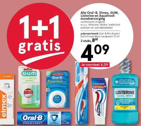 Listerine   tandenborstel, tandpasta folder aanbieding bij  Etos - details