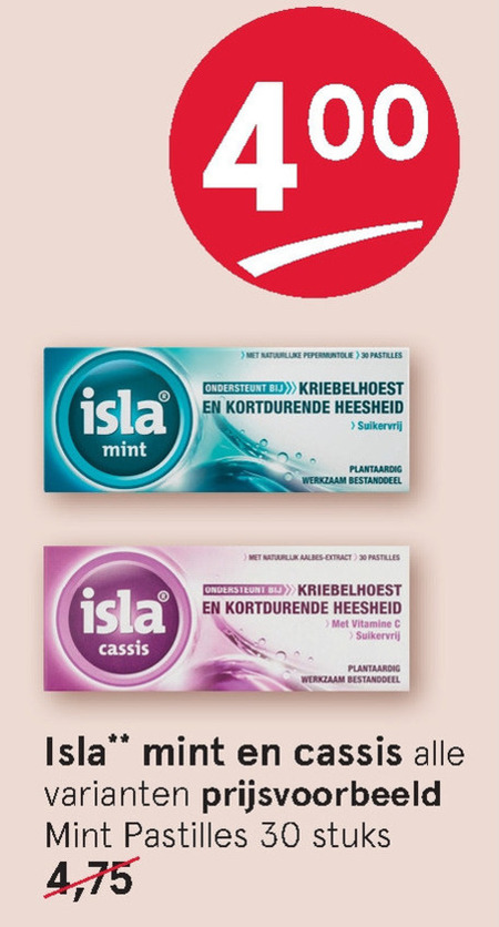 Isla   keelpastilles folder aanbieding bij  Etos - details