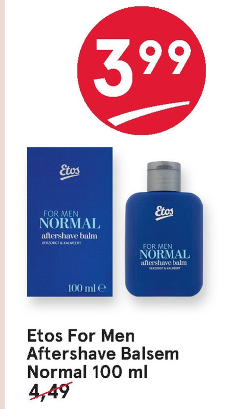 Etos Huismerk   aftershave balsem folder aanbieding bij  Etos - details