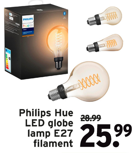 Philips   smart ledlamp folder aanbieding bij  Gamma - details