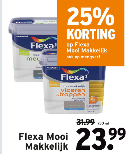 Flexa   lak folder aanbieding bij  Gamma - details