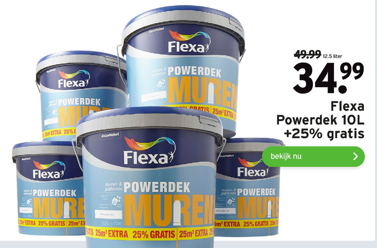 Flexa   muurverf folder aanbieding bij  Gamma - details