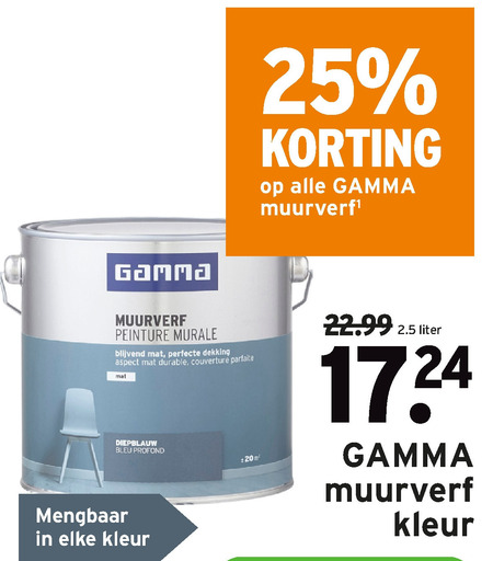 Gamma Huismerk   muurverf folder aanbieding bij  Gamma - details